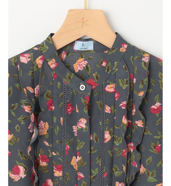 組曲「カッティングローズプリント フリルブラウス」|シャツ・ブラウス|