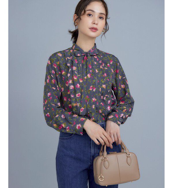 組曲「カッティングローズプリント フリルブラウス」|シャツ・ブラウス|