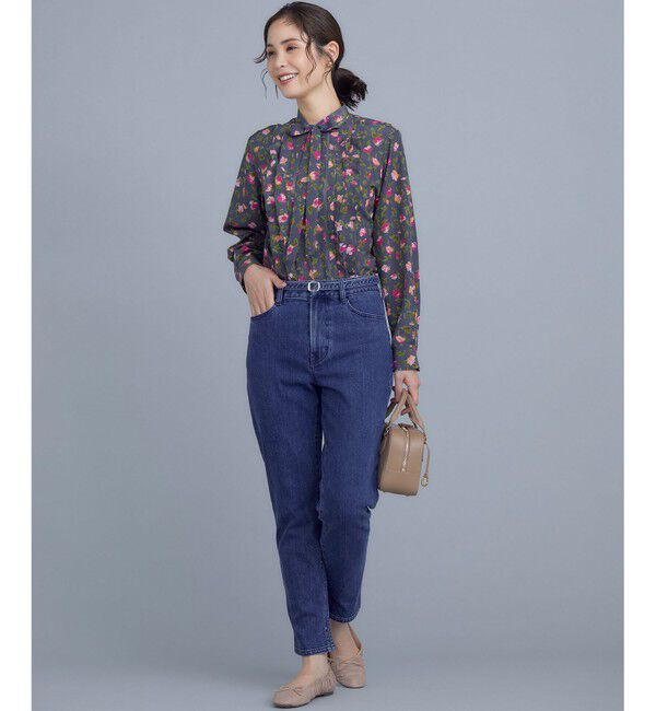 組曲「カッティングローズプリント フリルブラウス」|シャツ・ブラウス|