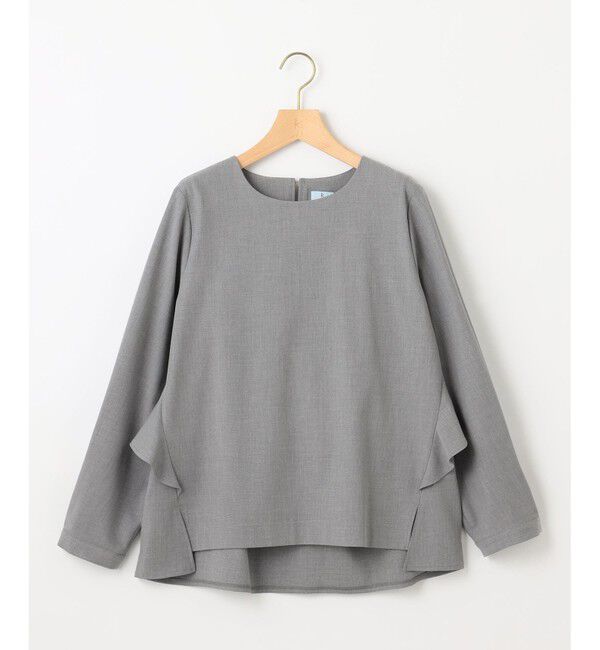 組曲「【KUMIKYOKU NAVY】ウーステッドライククロス フリルブラウス」|シャツ・ブラウス|