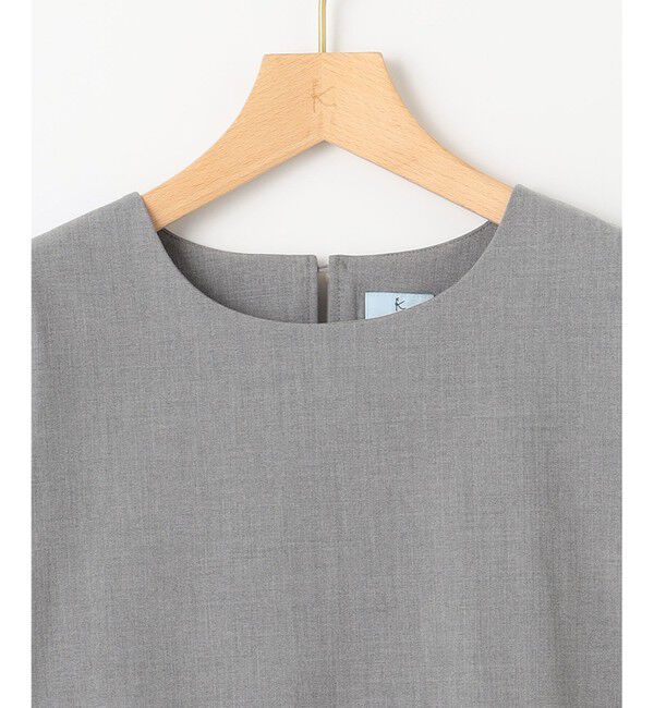 組曲「【KUMIKYOKU NAVY】ウーステッドライククロス フリルブラウス」|シャツ・ブラウス|