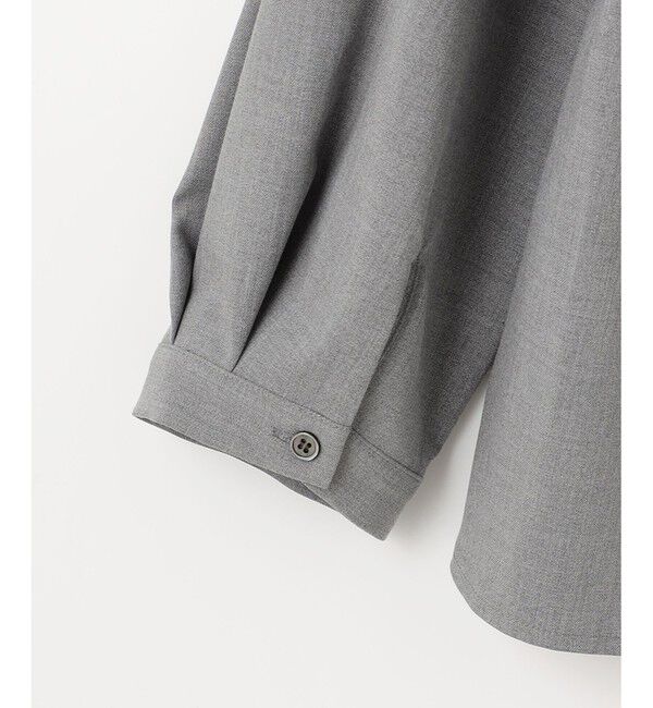 組曲「【KUMIKYOKU NAVY】ウーステッドライククロス フリルブラウス」|シャツ・ブラウス|