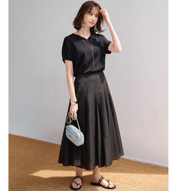 組曲「【WEB限定】エアリーボリューム スカート」|スカート|ブラック系