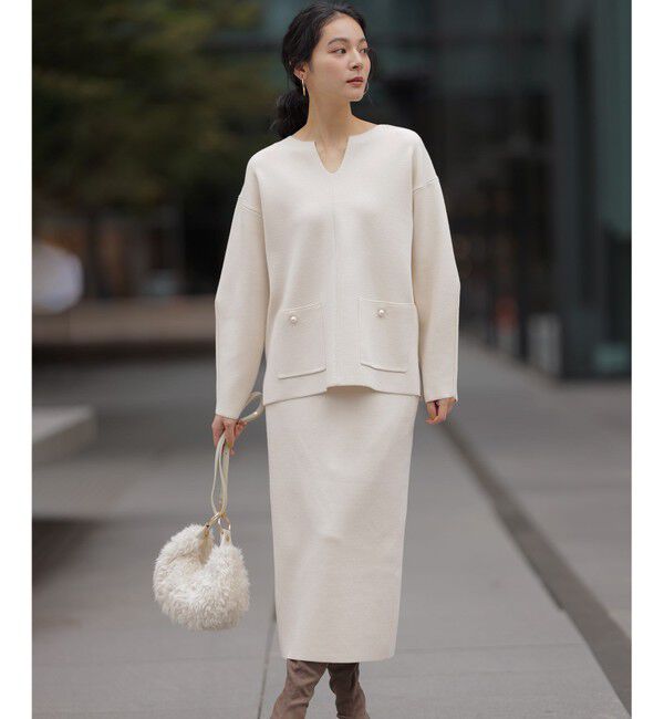 組曲「【加藤ローサさん着用】スムースストレッチニットアップ」|スーツ|