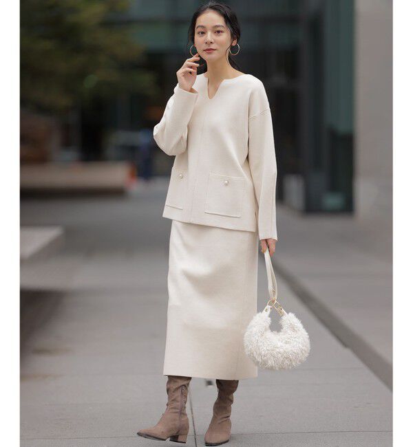 組曲「【加藤ローサさん着用】スムースストレッチニットアップ」|スーツ|