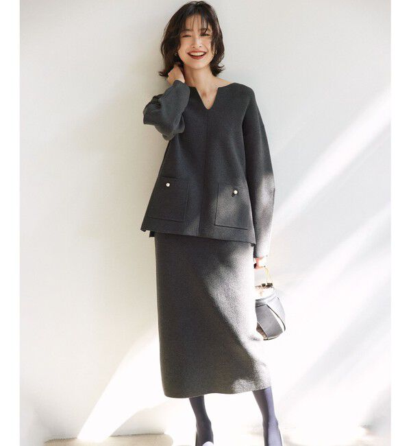 組曲「【加藤ローサさん着用】スムースストレッチニットアップ」|スーツ|