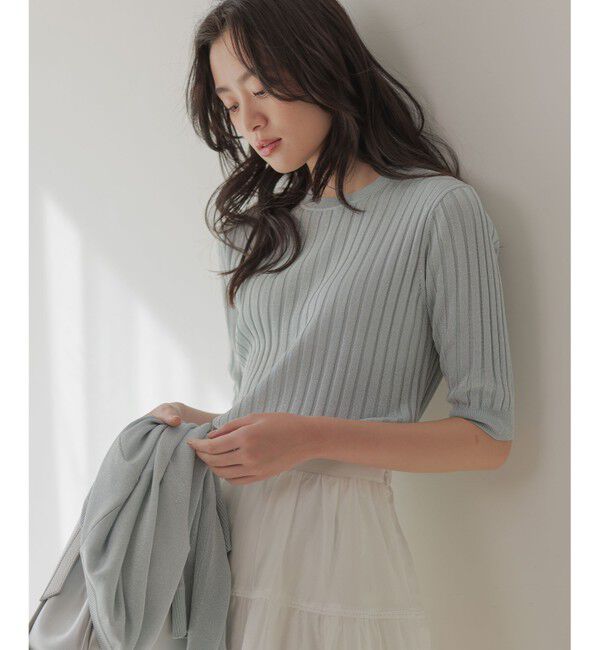 組曲「ライトラメニット アンサンブル」|カーディガン|