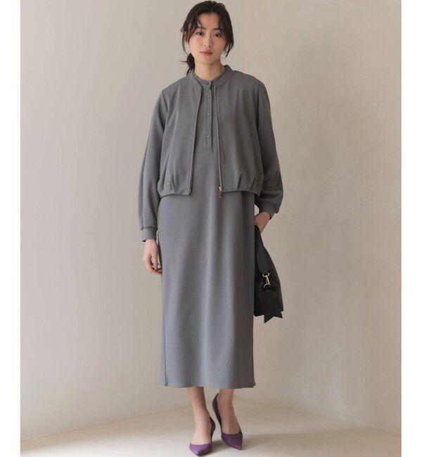 組曲「【先行予約・WEB限定】ジョーゼットジャージーIライン ワンピース」|ワンピース|