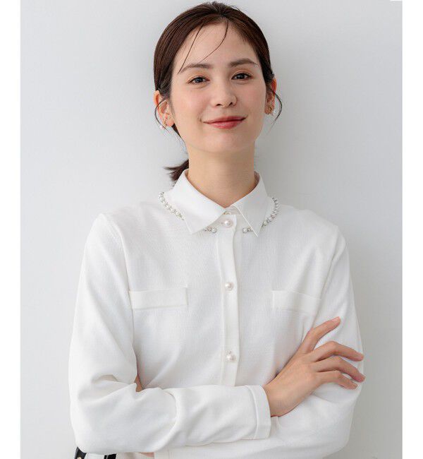 組曲「【WEB限定】クリアストレッチビジューレーン カーディガン」|カーディガン|