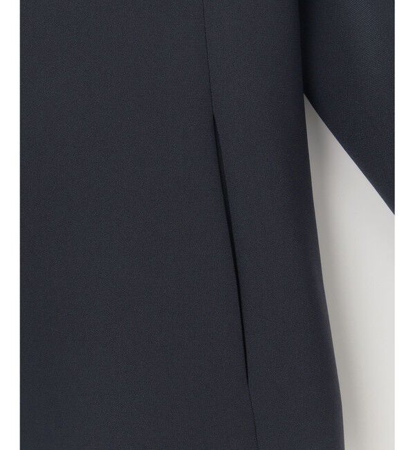 自由区「【セットアップ対応・洗える】トリアセダブルクロスノーカラー ジャケット」|ノーカラージャケット|