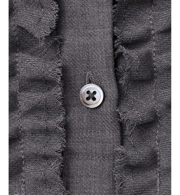 自由区「【セットアップ対応・洗える】ハイツイストビエラフロントフリル ブラウス」|シャツ・ブラウス|