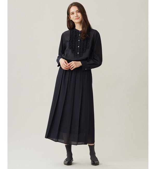 自由区「【セットアップ対応・洗える】ハイツイストビエラフロントフリル ブラウス」|シャツ・ブラウス|