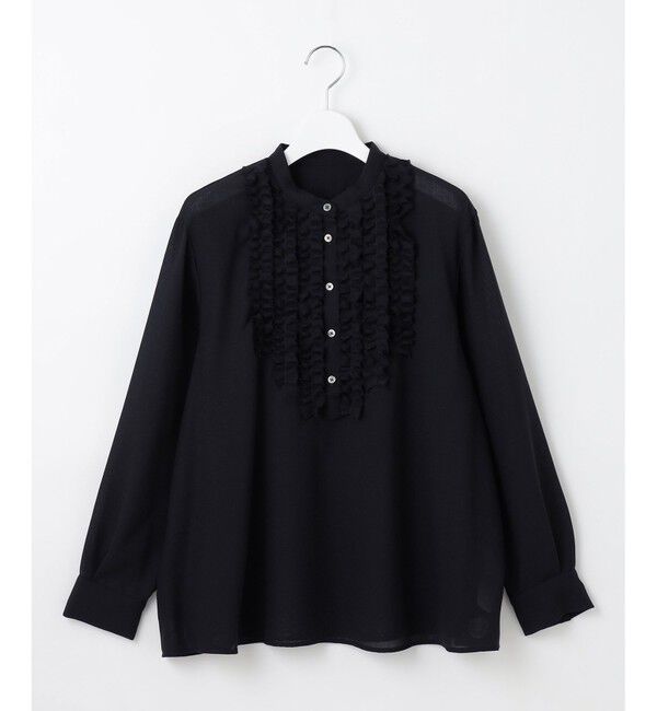 自由区「【セットアップ対応・洗える】ハイツイストビエラフロントフリル ブラウス」|シャツ・ブラウス|