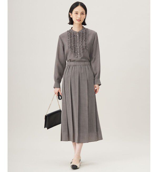 自由区「【セットアップ対応・洗える】ハイツイストビエラフロントフリル ブラウス」|シャツ・ブラウス|