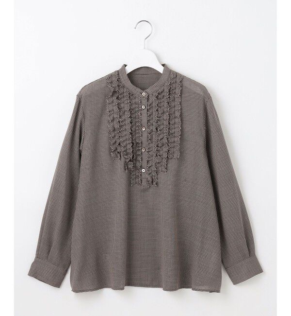 自由区「【セットアップ対応・洗える】ハイツイストビエラフロントフリル ブラウス」|シャツ・ブラウス|