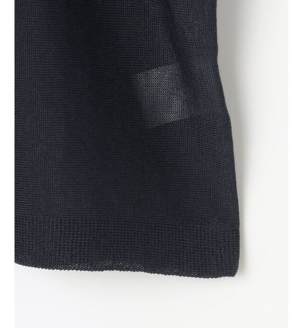 自由区「【アンサンブル対応・洗える】ドライシアーファインゲージクロップド丈 ニット」|ニット・セーター|