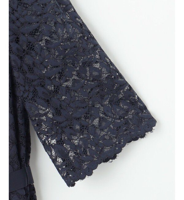 自由区「フラワーリーフコードレース ワンピース」|ワンピース|