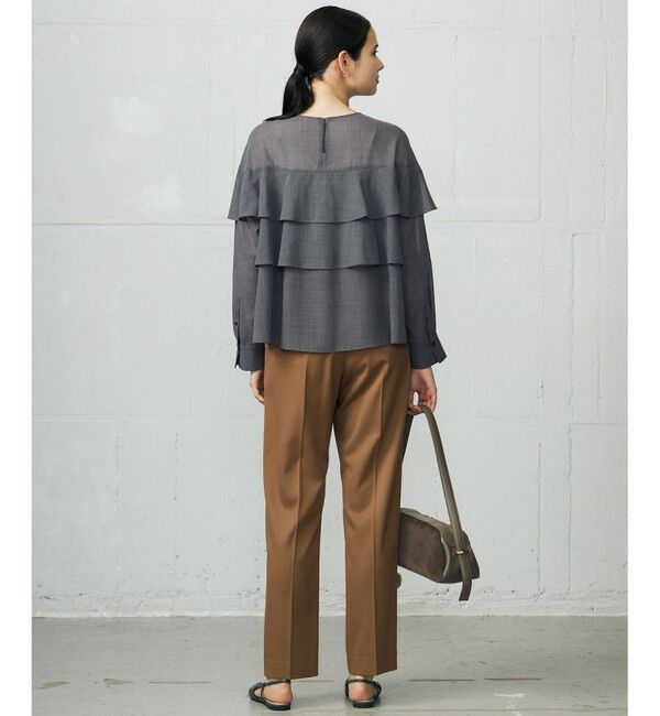 自由区「【カタログ掲載】TWハイツイストビエラフリル ブラウス」|シャツ・ブラウス|