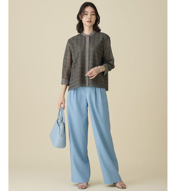 自由区「ジオメトリックレース ブラウス」|シャツ・ブラウス|