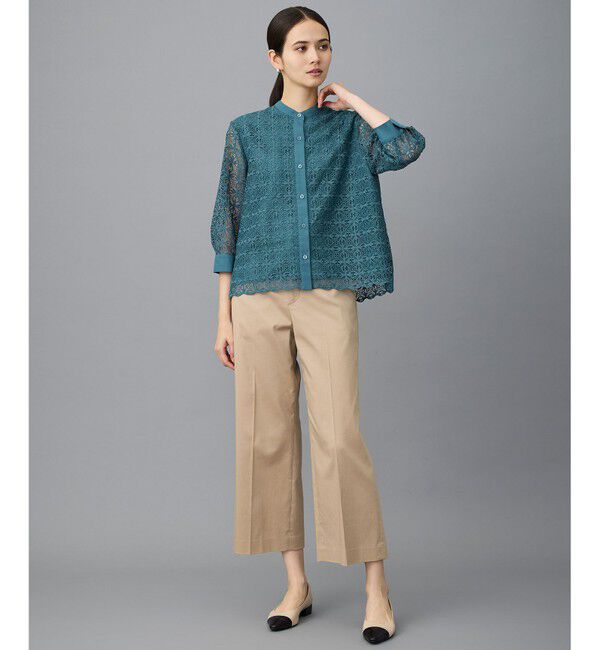 自由区「ジオメトリックレース ブラウス」|シャツ・ブラウス|