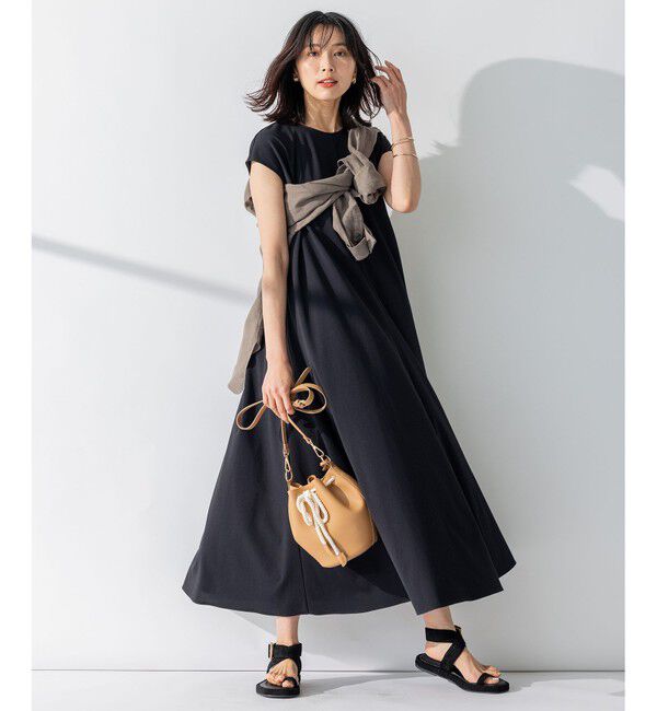 23区「【WEB限定カラーあり/洗える】LIBECO バンドカラー ビッグシルエット シャツ」|シャツ・ブラウス|