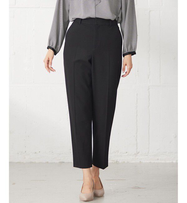 ANY SIS「【大人百花掲載 ヨンアさん着用】シリーズ累計7万本突破！サーモ2WAYストレッチ テーパードパンツ」|その他|ブラック