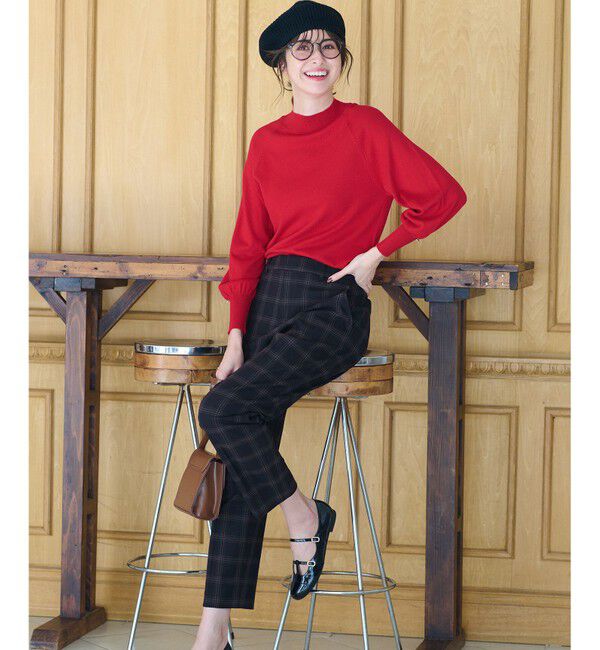 ANY SIS「【洗える】カシミヤブレンドパフ袖 ニット」|ニット・セーター|