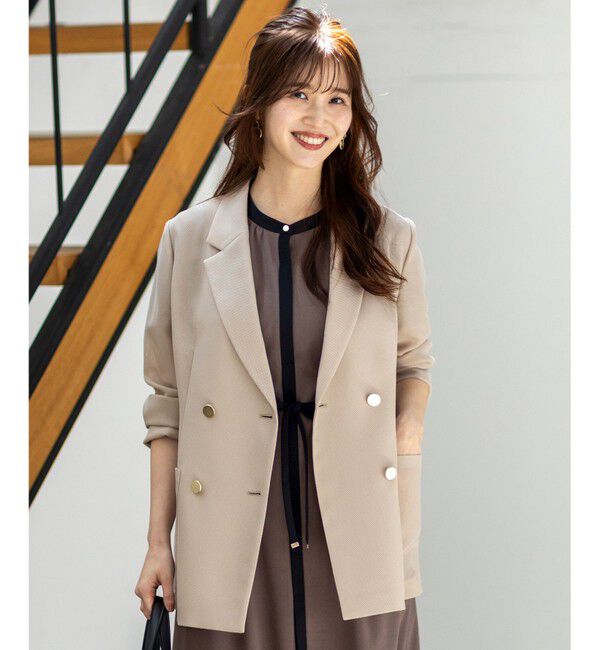 ANY SIS「【吸水速乾・洗える】シアーメッシュ ジャケット」|テーラードジャケット|