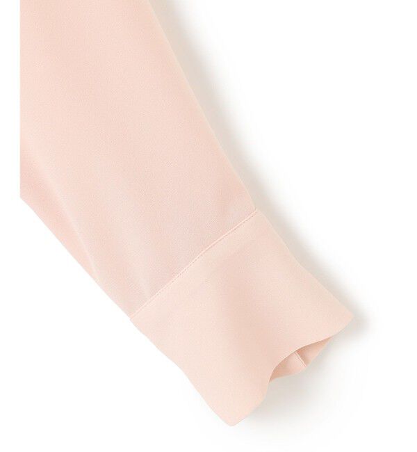 BEIGE,「【洗える】STOW / バンドカラーフリルブラウス」|シャツ・ブラウス|