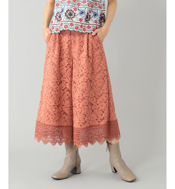 GRACE CONTINENTAL「レースガウチョパンツ」|その他|ピンク