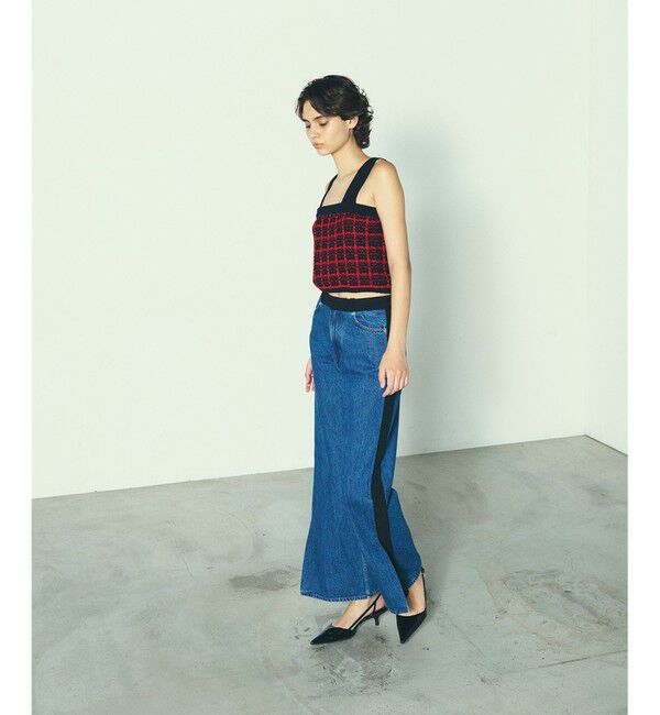 Diagram「チェックニットビスチェ」|カーディガン|