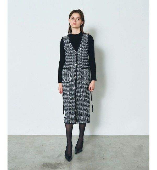 Diagram「バイカラージャガードニットワンピース」|ワンピース|