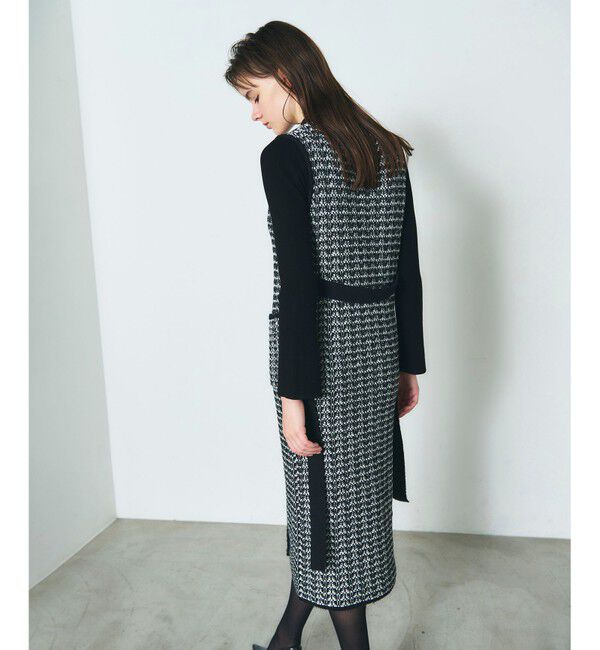 Diagram「バイカラージャガードニットワンピース」|ワンピース|