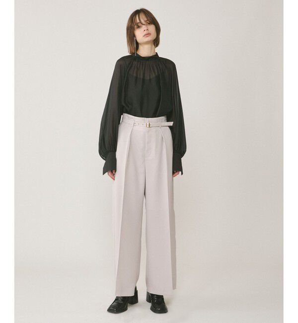 GRACE CONTINENTAL「シアーボウタイブラウス」|シャツ・ブラウス|