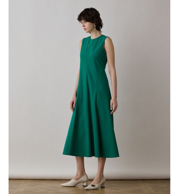 GRACE CONTINENTAL「ステッチカットワンピース」|ワンピース|グリーン