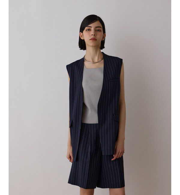 Diagram「ストライプノーカラージレ」|ベスト・ジレ|