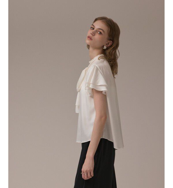 GRACE CONTINENTAL「フリルボウタイブラウス」|シャツ・ブラウス|