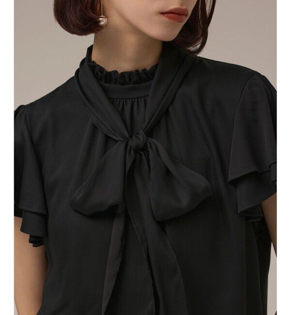 GRACE CONTINENTAL「フリルボウタイブラウス」|シャツ・ブラウス|