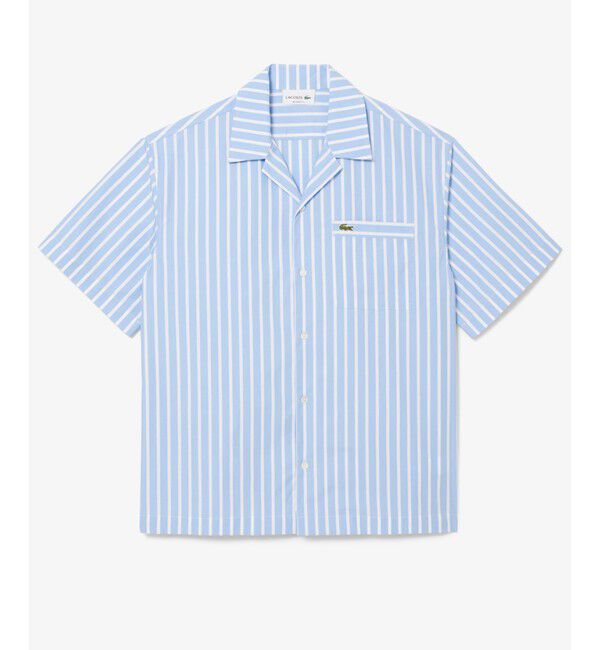 LACOSTE「ストライプオープンカラーシャツ」|シャツ・ブラウス|