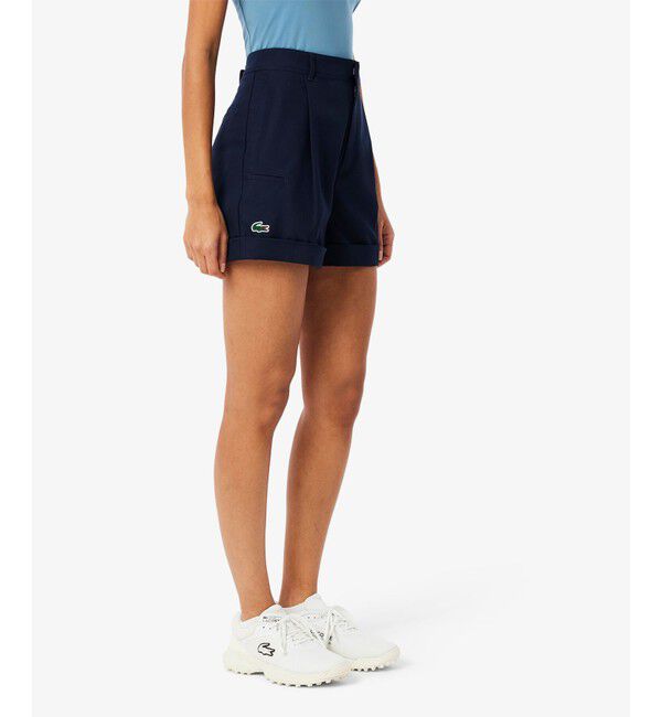 LACOSTE「速乾 ウィメンズ ハイストレッチ ウルトラドライゴルフショーツ」|その他|ネイビー