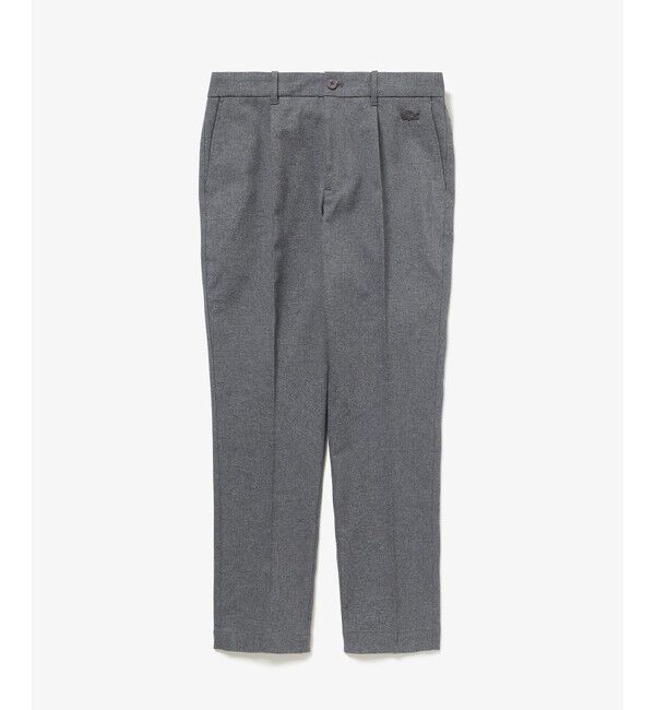 LACOSTE「スリムフィット ウールライクストレッチスラックス」|スラックス|