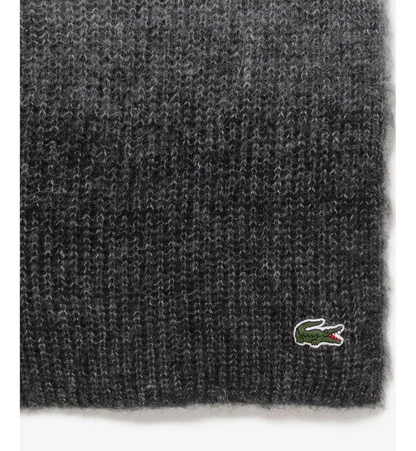 LACOSTE「アルパカブレンドグラデーションニットマフラー」|マフラー|