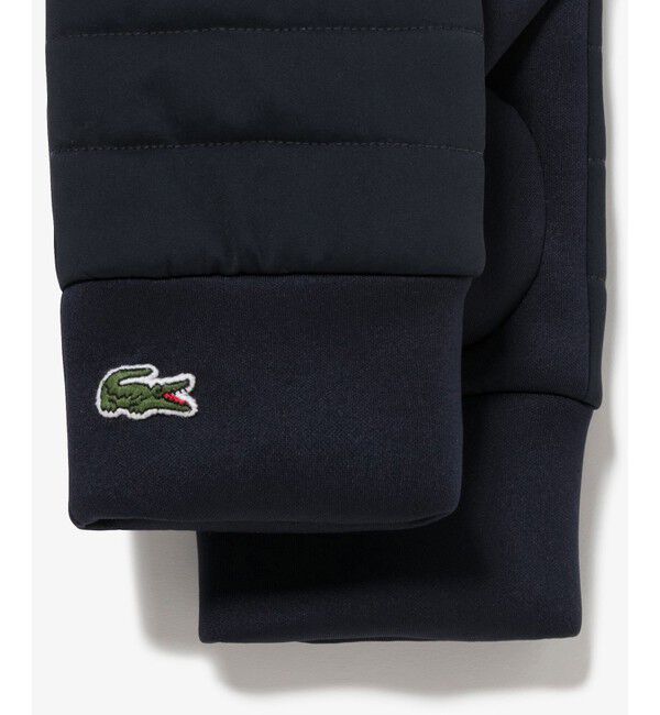 LACOSTE「ナイロン&times;ダンボールニットコンビグローブ」|手袋|