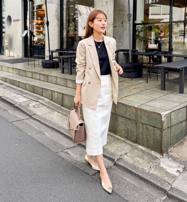 Rie Miller「【RM denim】スリットタイトデニムスカート」|タイト|