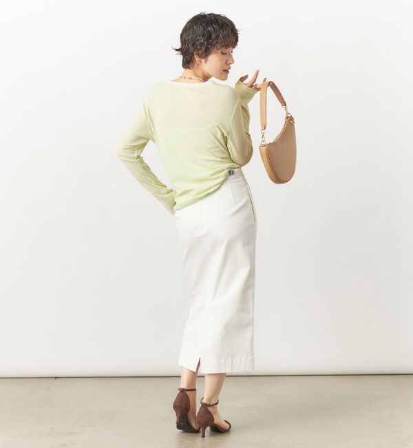 Rie Miller「【RM denim】スリットタイトデニムスカート」|タイト|