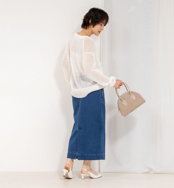 Rie Miller「【RM denim】スリットタイトデニムスカート」|タイト|