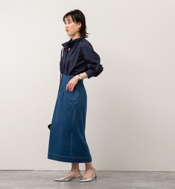 Rie Miller「【RM denim】スリットタイトデニムスカート」|タイト|