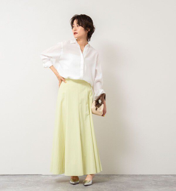 NOLLEY'S sophi「《セットアップ対応》シアーローン２WAYシャツ」|シャツ・ブラウス|