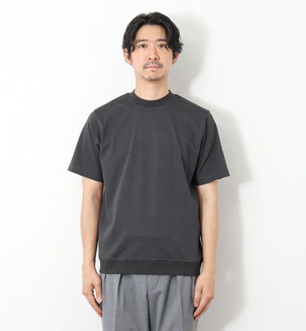 NOLLEY'S goodman「《ビジカジ対応》セミシルケットスムース ボーダードレスTシャツ 25SS」|Tシャツ・カットソー|