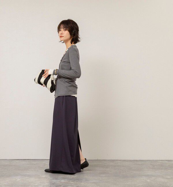 MAQWEL「【MAQWEL/マクウェル】タックロングスカート」|タイト|